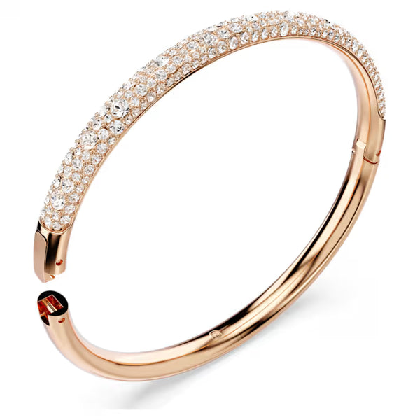 Pulsera de copo de nieve con pavé sublimado de Swarovski en baño de oro rosa
