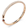 Pulsera de copo de nieve con pavé sublimado de Swarovski en baño de oro rosa