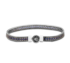Nove25 Tennis Blue Foxtail Bracelet