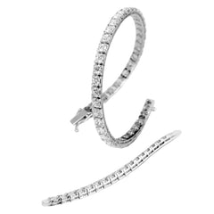Giorgio Visconti White Gold Tennis Bracelet with Diamonds