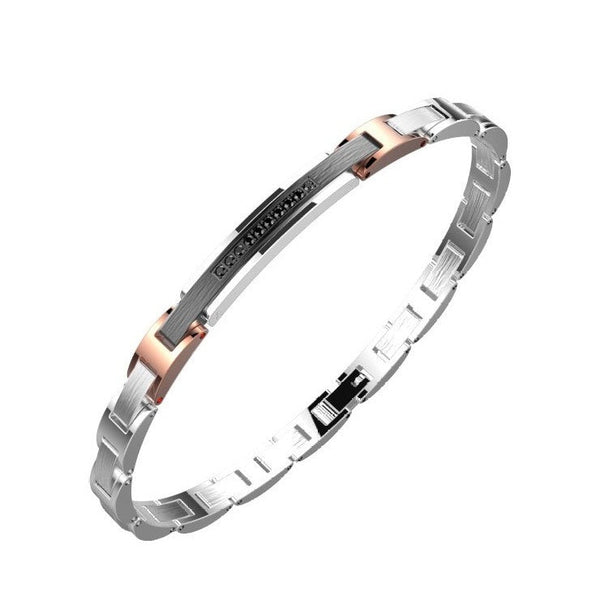 Bracciale Zancan Uomo in Acciaio Hi Teck EHB358