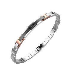 Zancan Men's Hi Teck Steel Bracelet