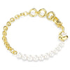 Bracciale Swarovski Idyllia Crystal Pearls Dorato M 5737299