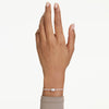 Swarovski Tennis Matrix Bracelet White Rose Gold Plated