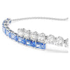 Pulsera Swarovski Matrix Contrariè con piedras azules y blancas, ajustable