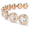 Swarovski Angelic Bracelet with Round White Stones in Rose Gold Plated Alloy