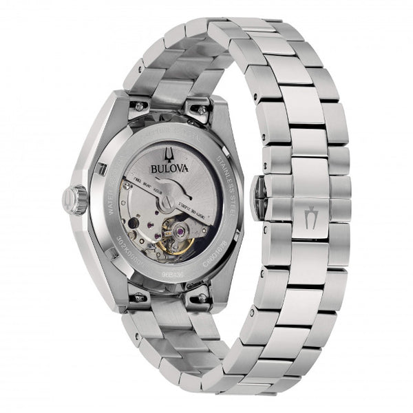 Reloj automático Bulova Surveyor de 39 mm con esfera azul para hombre