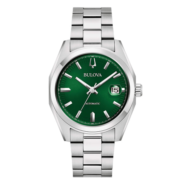Orologio Bulova da Uomo Surveyor 39 mm Automatico con Quadrante Verde 96B429