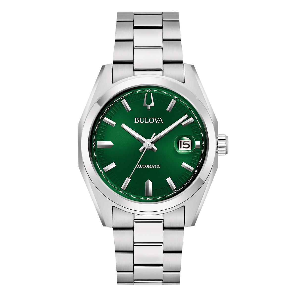 Orologio Bulova da Uomo Surveyor 39 mm Automatico con Quadrante Verde 96B429