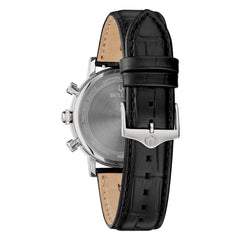 Bulova Men's Chrono High Precision Green Dial Leather Strap Watch