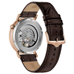 Bulova Aerojet Automatic Watch with Brown Leather Strap