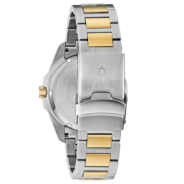 Reloj Bulova Marine Star de dos tonos con esfera azul
