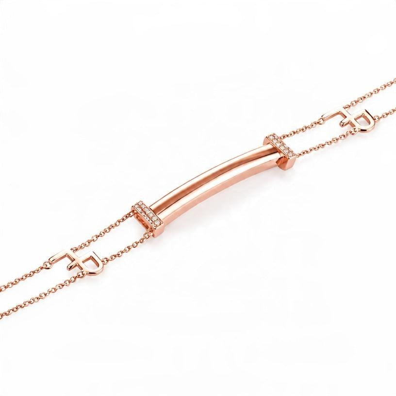 Bracciale Marcello Pane Componibile Rosè Maglia Rolò BRYL 002