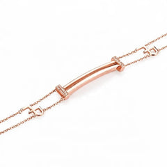 Bracciale Marcello Pane Componibile Rosè Maglia Rolò BRYL 002