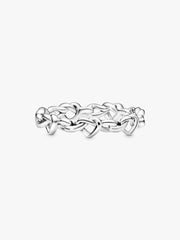 Anello Pandora Cuori Intrecciati