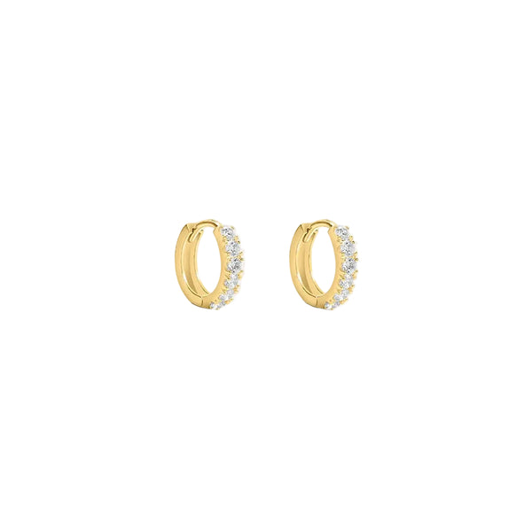 Orecchini Stroili A Cerchio Oro Giallo 9 KT Con Cubic Zirconia Bianco 1411827