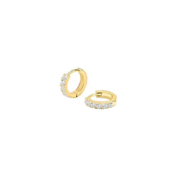 Orecchini Stroili A Cerchio Oro Giallo 9 KT Con Cubic Zirconia Bianco 1411827