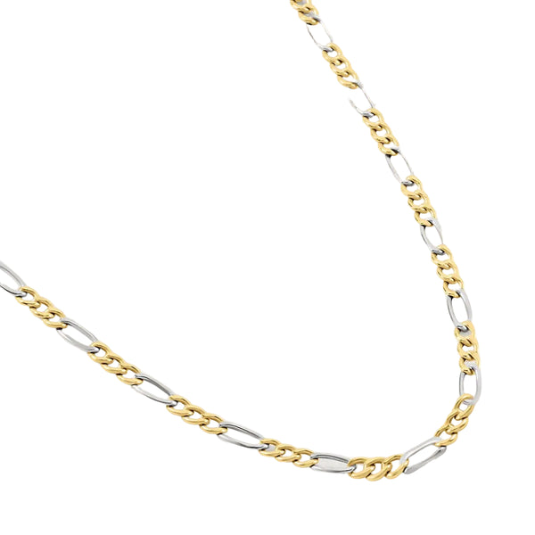 Catena Stroili Oro Bicolore 9 KT Maglia Alternata 1/3 50 cm 1412952