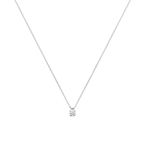 Collana Stroili Punto Luce Oro 9 KT Con  Cubic Zirconia 40+2 cm 1433826