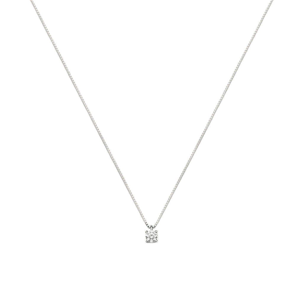 Collana Stroili Punto Luce Oro 9 KT Con  Cubic Zirconia 40+2 cm 1433826