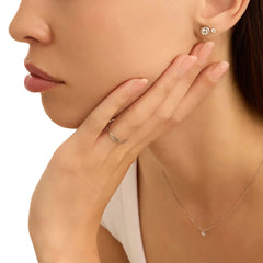 Collana Stroili Punto Luce Oro 9 KT Con  Cubic Zirconia 40+2 cm 1433826