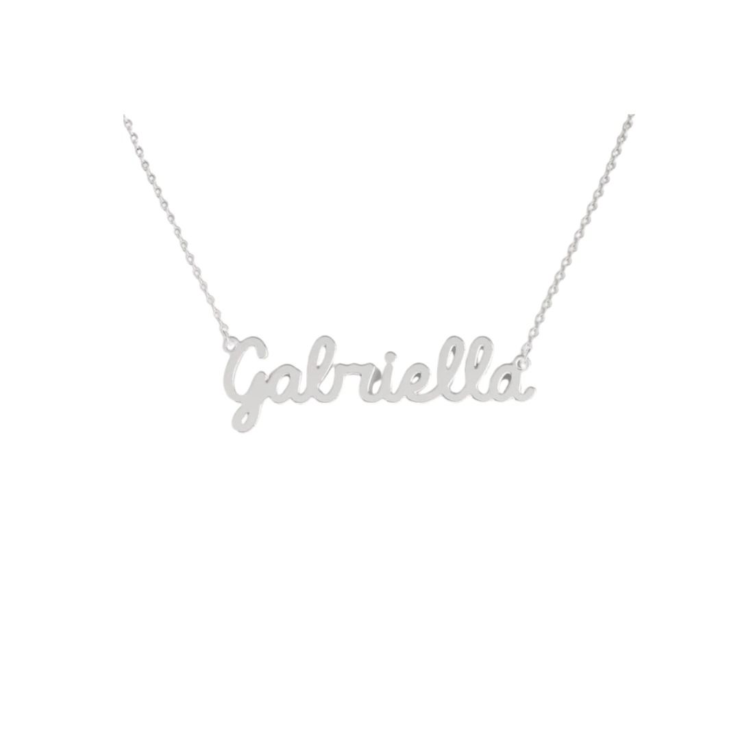 Collana Nome Gabriella In Acciaio 316