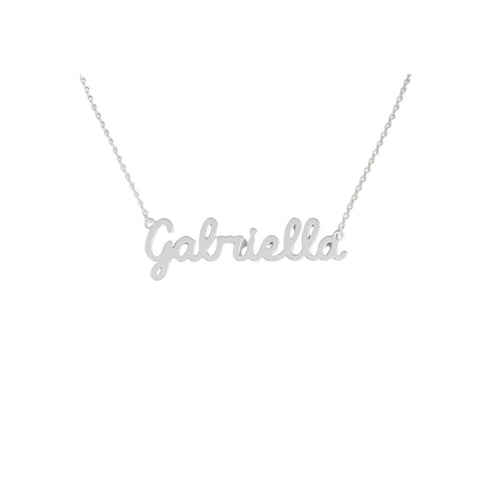 Collana Nome Gabriella In Acciaio 316