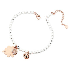 Marcello Pane My Little Emotion Four-Leaf Clover Lucky Charm Bracelet