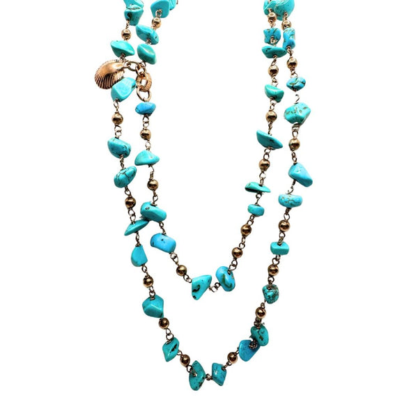 Collana Maria Cristina Sterling Soleil con Aulite Celeste G4252TR