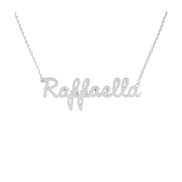 Collana Nome Raffaella In Acciaio 316 -