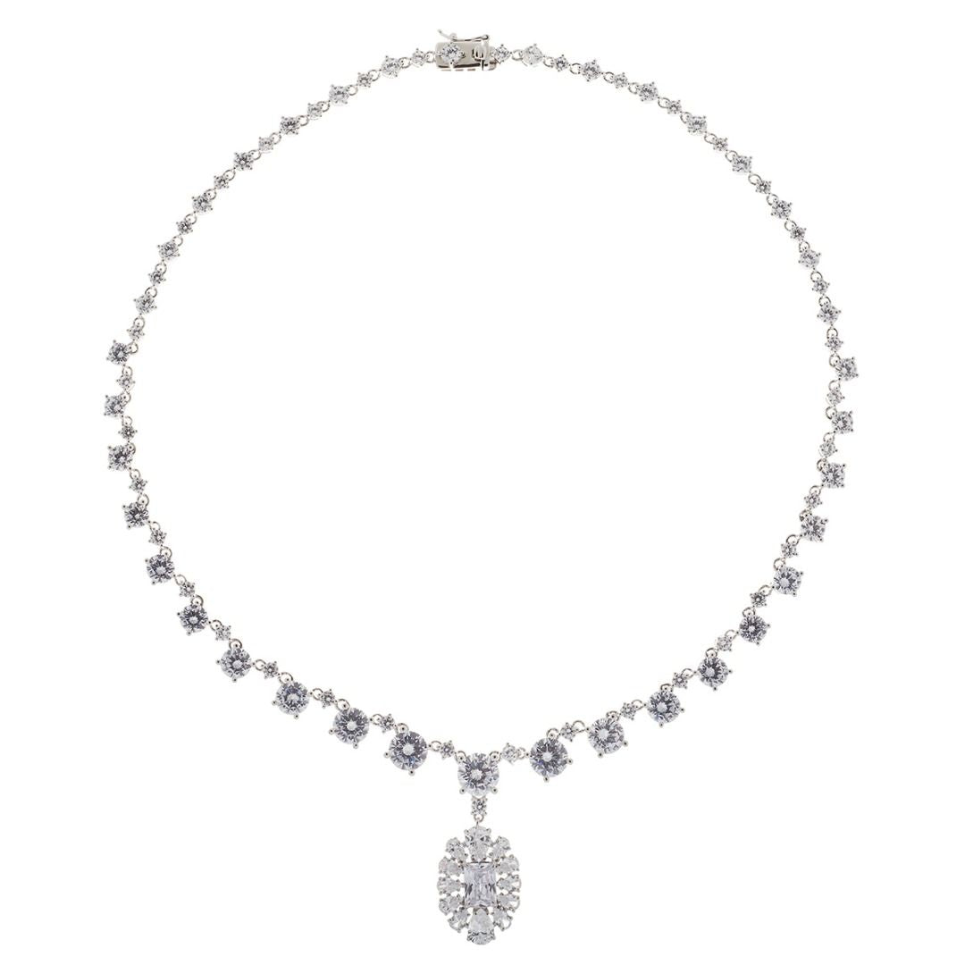 Stardust Choker Necklace with Magic Pendant with Zircons
