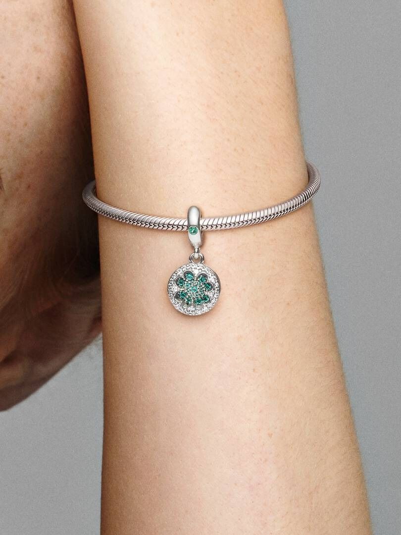 Charm Pandora Pendente Quadrifoglio Verde 797906NRGMX