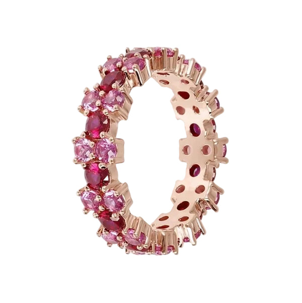 Anello Bronzallure Veretta Rose Gold Con Cubic Zirconia -