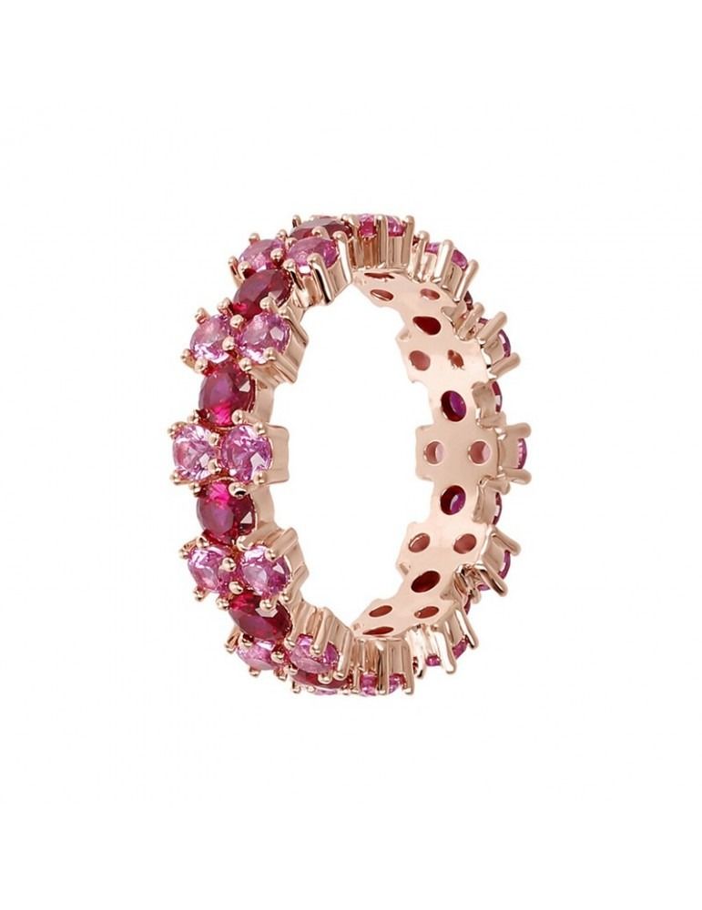 Anello Bronzallure Veretta Rose Gold Con Cubic Zirconia -