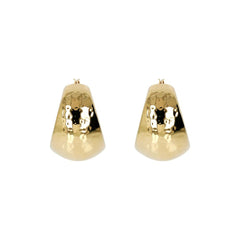Pendientes de aro etruscos martillados con diseño degradado