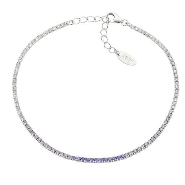Bracciale Amen Tennis Mania Con Zirconi Degradè Lilla BT1DEBVI17