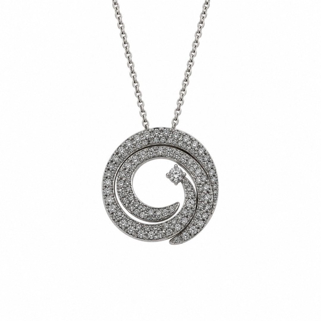 Collana Giorgio Visconti Fantasia in Oro Bianco 18 KT e Diamanti Naturali GB40182