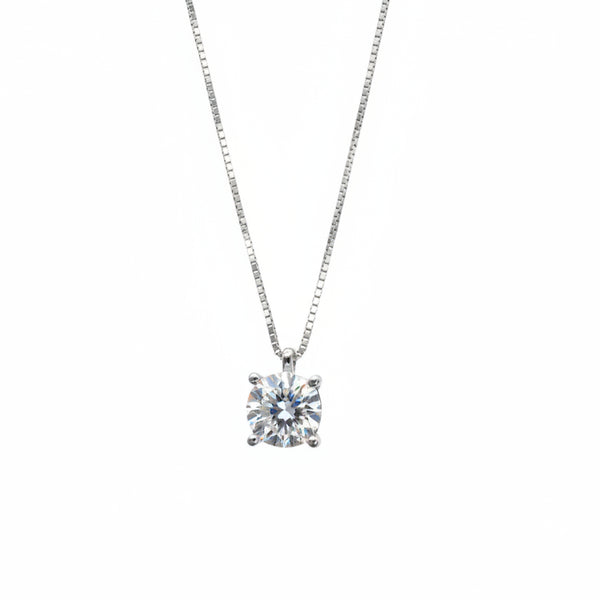Collana in oro Bianco 18 KT con Pendente con Diamanti Magic ARTPD001286A
