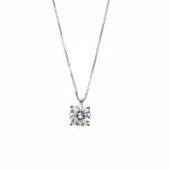 18KT White Gold Necklace with Magic Diamond Pendant