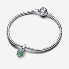 Pandora Small Green Four-Leaf Clover Pendant Charm
