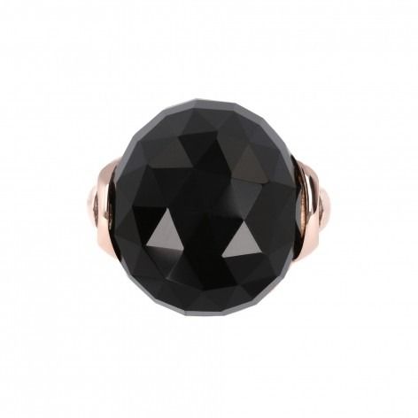Anello Bronzallure In Golden Rosè E Onice Nero WSBZ00364.BO-54