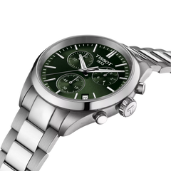 Tissot PR 100 Chronograph Watch with Green Dial