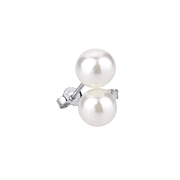 Pendientes Bibigì de oro blanco con perlas de agua dulce