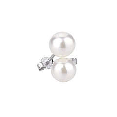 Orecchini Bibigì In Oro Bianco Con Perle Fresh Water -