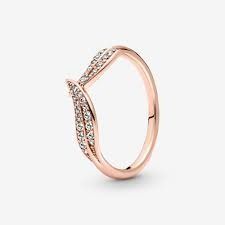 Anello Pandora Foglie Pavè Rosè 189533C01