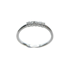 Anillo Bibigì de oro blanco con 5 diamantes