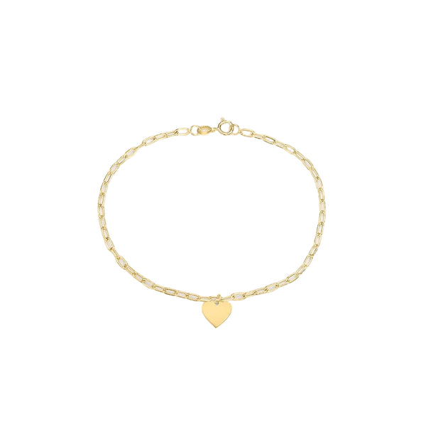 Bracciale Stroili Cuore Oro Giallo 9 KT 18 cm 1429152