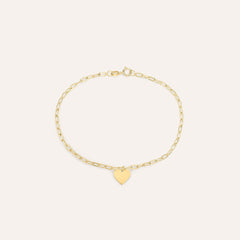 Bracciale Stroili Cuore Oro Giallo 9 KT 18 cm 1429152