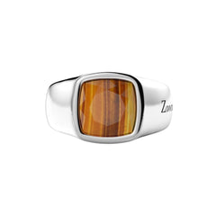 Anillo de plata Zancan con ojo de tigre