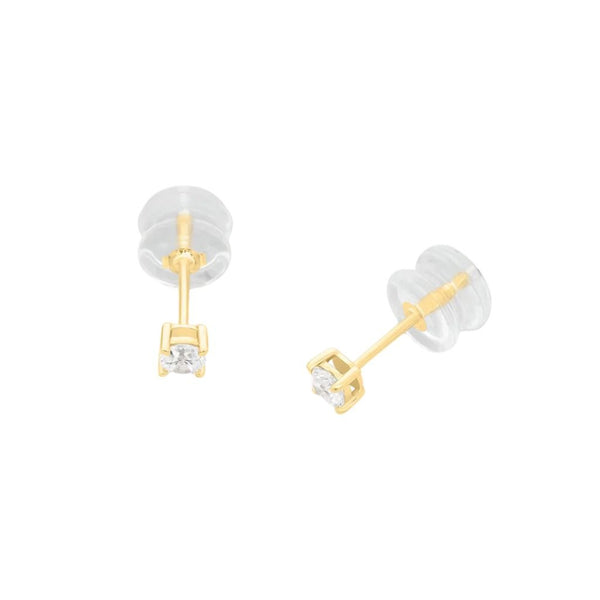 Orecchini Stroili Lobo Punto Luce Claire Oro Giallo 9 KT Cubic Zirconia 1412069